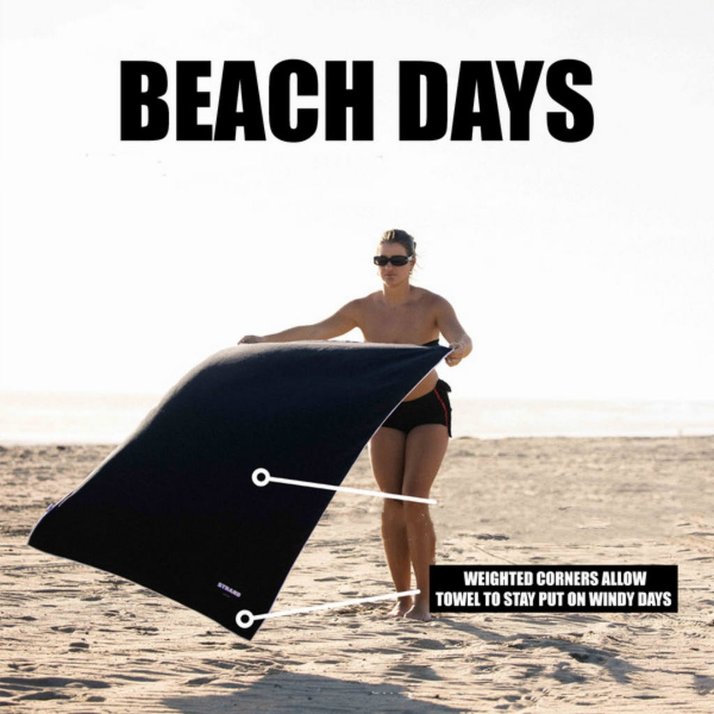 Outdoor Magnetic Bath Towel – Minimalist Solid Color