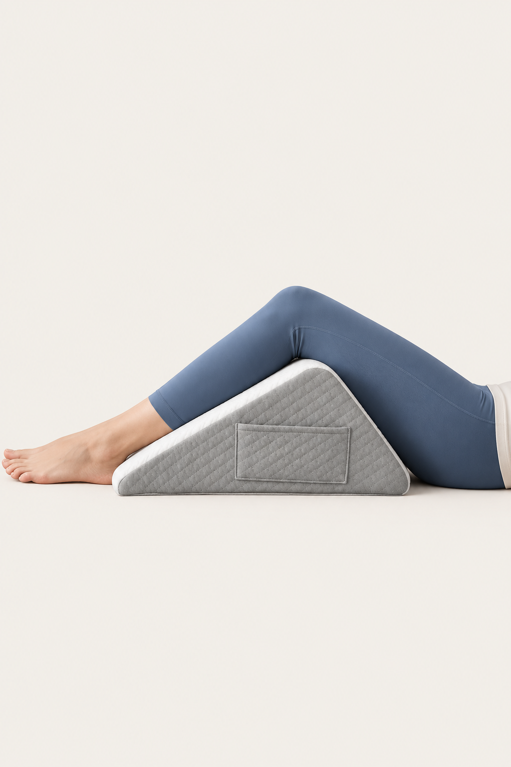 Memory Foam Triangle Wedge Pillow for Leg Elevation