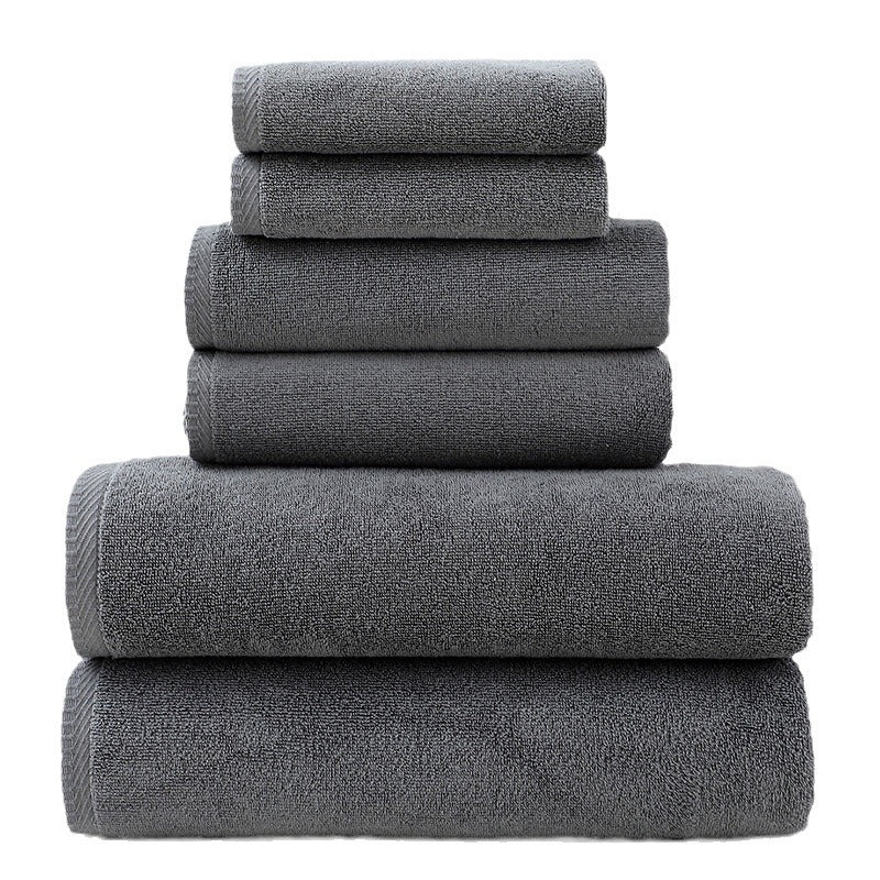 Cotton Towel Set for Adults - 6 Pieces, Amazon Supply