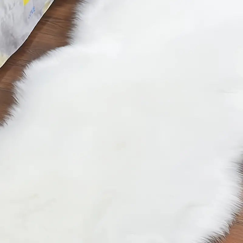 Soft Geometric Plush Area Rug with Non-Slip Backing