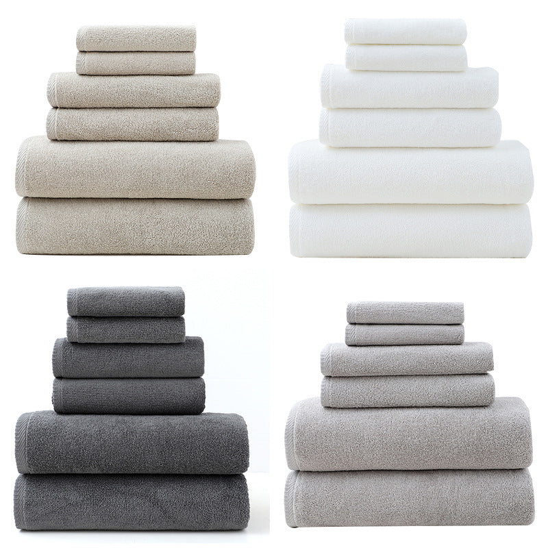 Cotton Towel Set for Adults - 6 Pieces, Amazon Supply