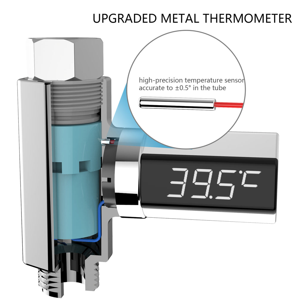 LED Water Thermometer for Baby Bathing Showerhead