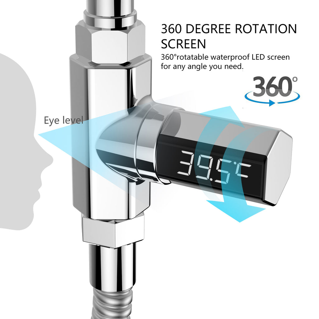 LED Water Thermometer for Baby Bathing Showerhead
