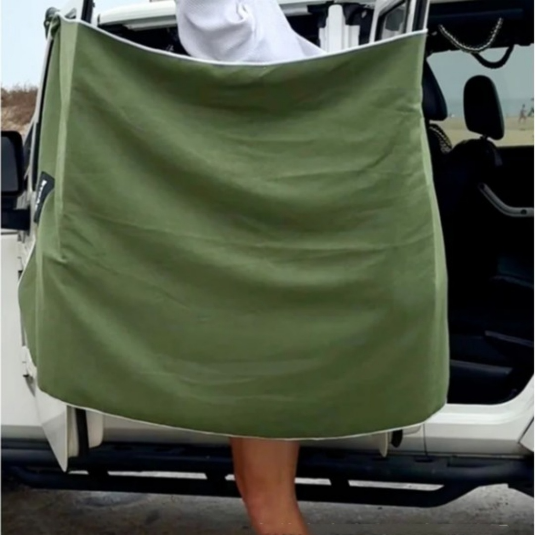 Outdoor Magnetic Bath Towel – Minimalist Solid Color
