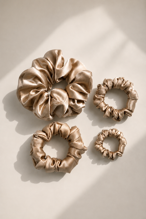 Silk Scrunchies Set