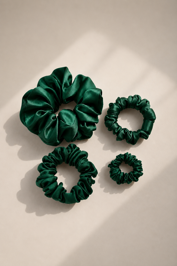 Silk Scrunchies Set