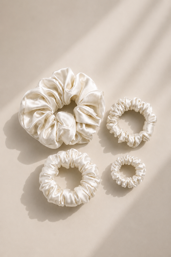 Silk Scrunchies Set