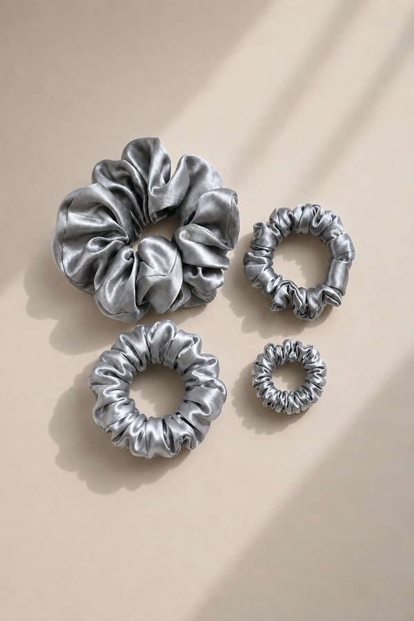 Silk Scrunchies Set